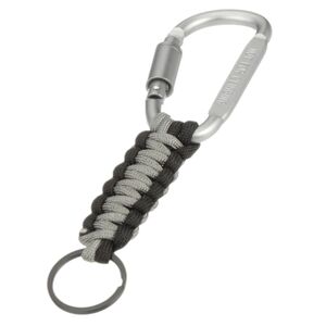 Braided Paracord Keychain with Silver Carabiner